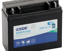 Exide AGM start batteri, 18 Amp