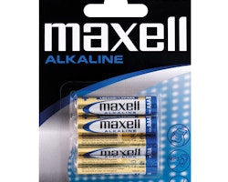 Maxell Alkaline batterier AAA / LR03, 4 st