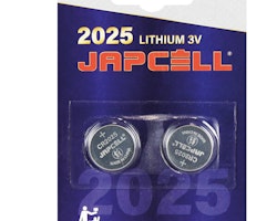 Japcell CR2025 Litiumbatteri 3V, 2 st