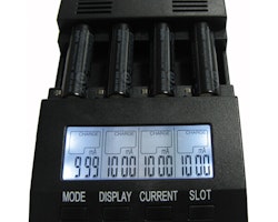 Japcell batteriladare med LCD display till AA/AAA batteri