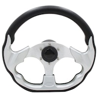 Sportratt svart med alu, Ø318x303 mm