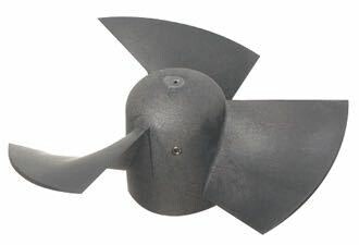 Max Power propeller 125 mm + mutter 2-bladig