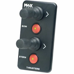 Max Power Joystickpanel dubbel m/brytare, 12/24V