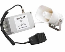 Marco elektroniskt signalhorn m/mikrofon & elektronikbox 24V