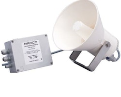 Marco signalhorn inkl. elektronikbox & kontrollpanel, 24V