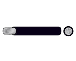 OceanFlex Förtennad kopparkabel svart 1,5 mm², 50m