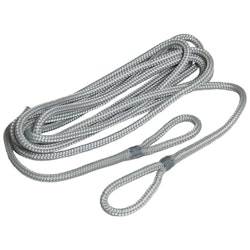 Robline fenderlina flätad 2-pack grå, 6mm x 1,5m