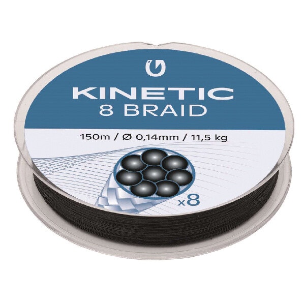 Kinetic cyber braid 8, 150m 0,14mm/11,5kg