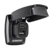 ScanStrut Flip-Pro USB-A & USB-C laddaren vattentät, 12-24V