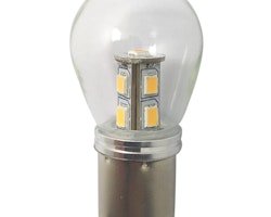 1852 LED-lampa BA15S Ø25x48mm 10-36Vdc dimbar, 2 st