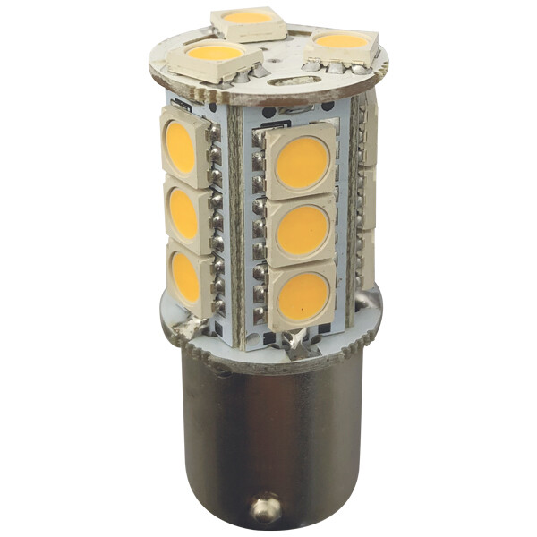 1852 LED-lampa BA15S Ø23x46,5mm 10-36Vdc, 2 st