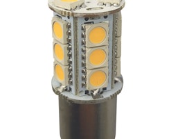 1852 LED-lampa BA15S Ø23x46,5mm 10-36Vdc, 2 st