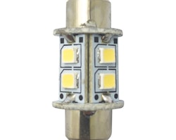 1852 LED pinol/spollampa 31mm 10-36Vdc vit, 2 st