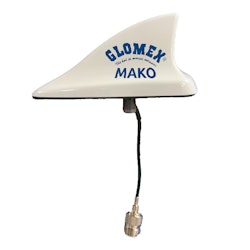 Glomex Mako VHF-antenn vit, 8m kabel och kontakt PL259