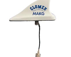 Glomex Mako VHF-antenn vit, 8m kabel och kontakt PL259