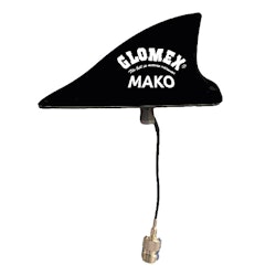 Glomex Mako VHF-antenn svart, 8m kabel och kontakt PL259