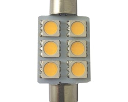 1852 LED pinol/spollampa 37mm 10-36Vdc, 2 stk