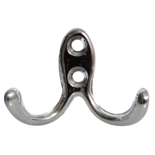 Klädkrok 40x60 mm förkromad