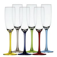 Mb party champagne glas 22cm 170 ml 6 stk