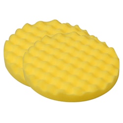 1852 Rubbing våfflad rondel Ø150mm, gul 2-pack