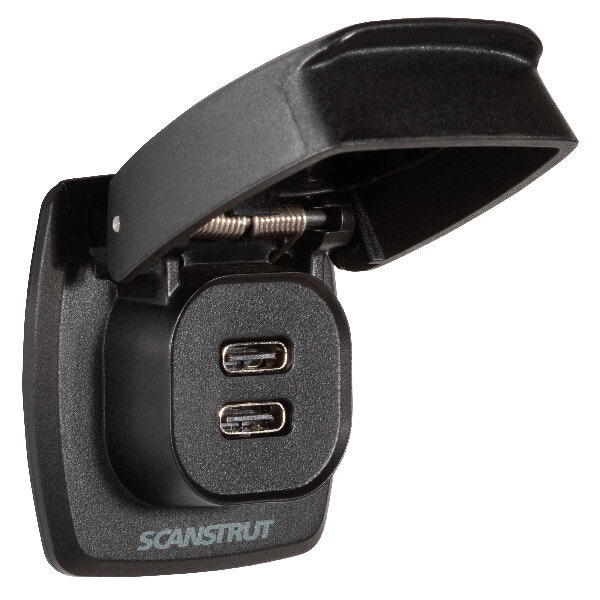 ScanStrut Flip-Pro 2 x USB-C laddaren vattentät, 12-24V