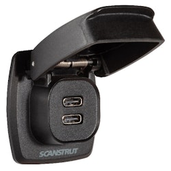 ScanStrut Flip-Pro 2 x USB-C laddaren vattentät, 12-24V