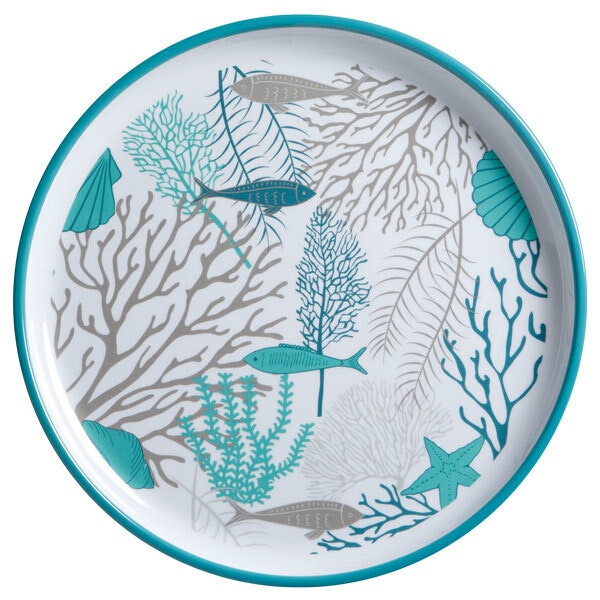 Mb coastal acqua tallerken ø25, 6 stk