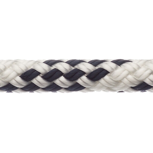 Robline sirius 300 fald/skøde, 10mm hvid/blå - 1 mtr