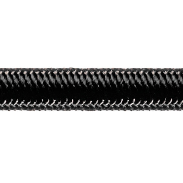 Robline elastik snor, 5mm sort  - 1 mtr