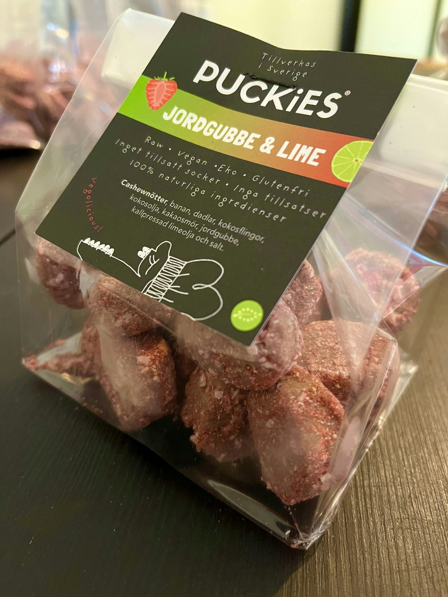 Fika Bites, Jordgubb/Lime 20 x 8g, EKO