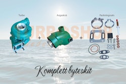 Volvo Penta komplett byteskit KAD43 / KAD44 med turbo 53269886750  +  turboavgasknä,avgasklämma & packningssats ( Storsäljare )