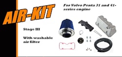 Air-kit "STAGE III" Volvo Penta 31-41 A-B motorerna ( Med luftfilter )
