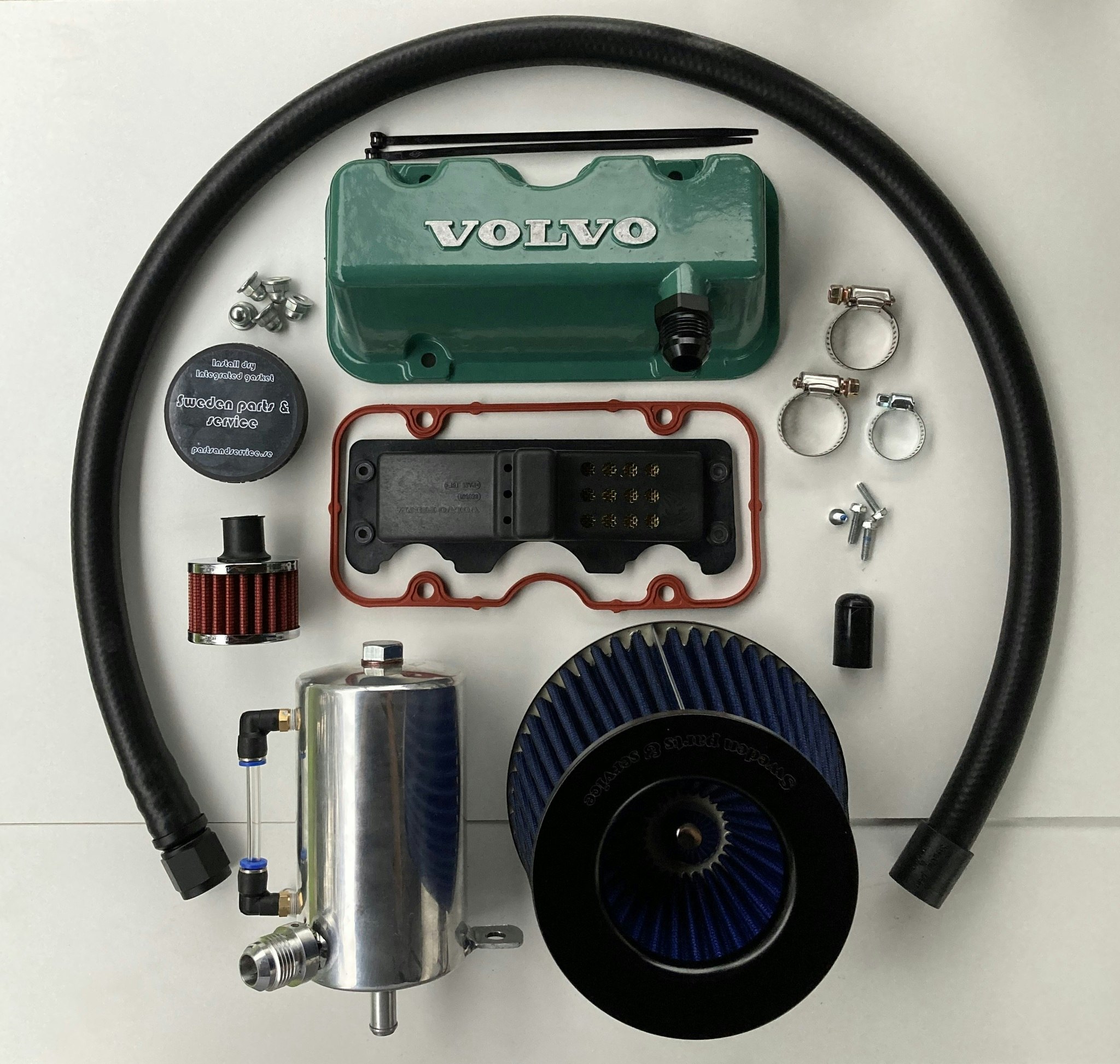 Air-kit "STAGE IIII" Volvo Penta 31-41 A-B motorerna ( inkl catch tank + luftfilter )