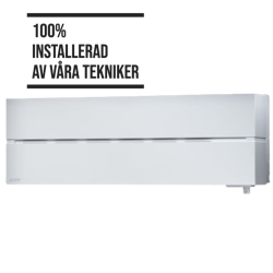 Luftvärmepump Mitsubishi Electric Hero LN35 Vit. Komplett med installation