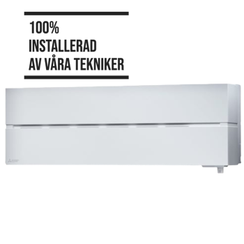 Luftvärmepump Mitsubishi Electric Hero LN35 Vit. Komplett med installation