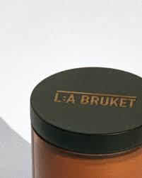 L:A Bruket candle, fireside candles. vegan candle, Tabac, tobacco fragrance natural candles, organic, Nordic style