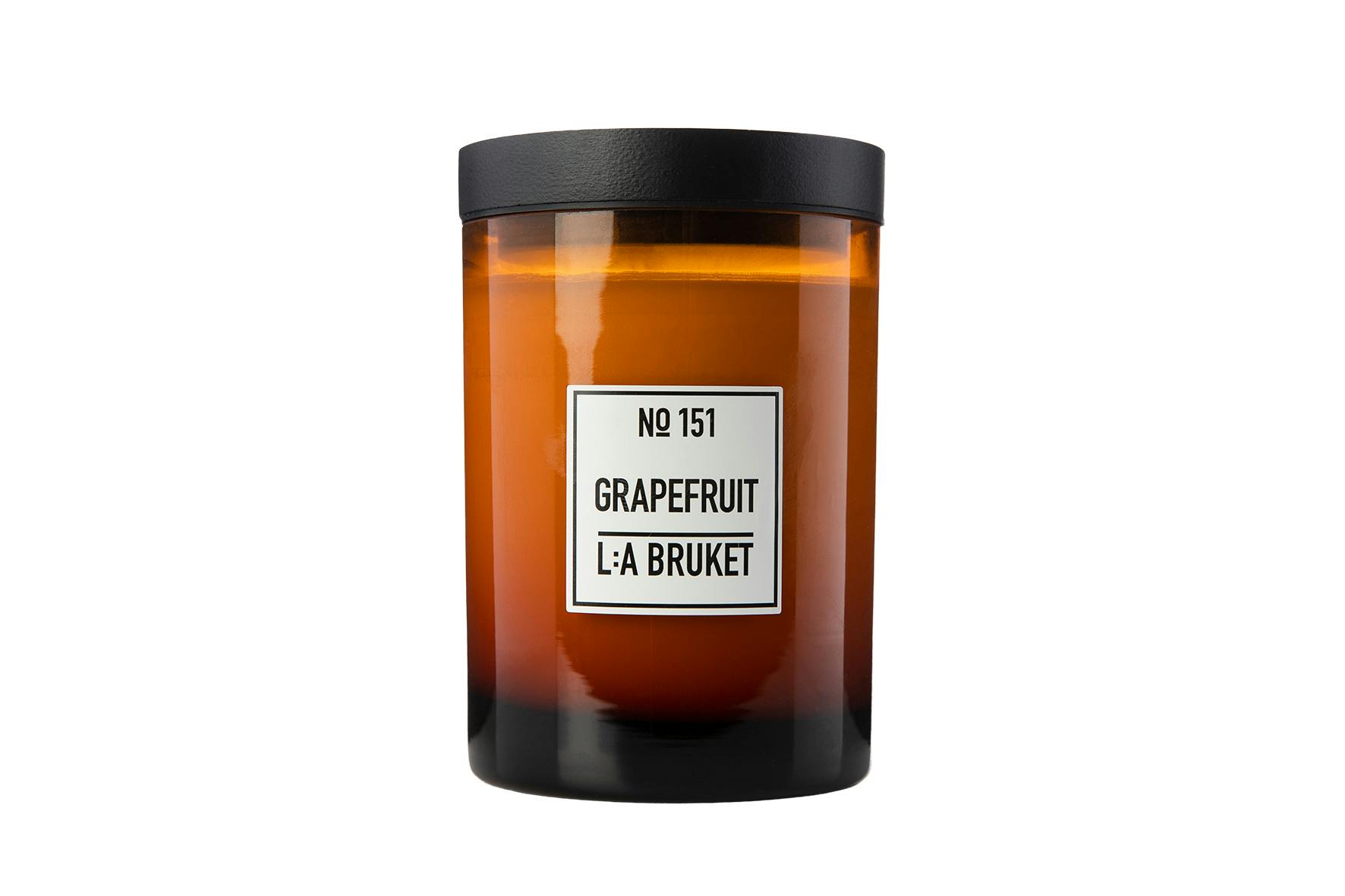 L:A Bruket candle, Swedish gifts. vegan candle, grapefruit, natural candles, organic, Nordic style