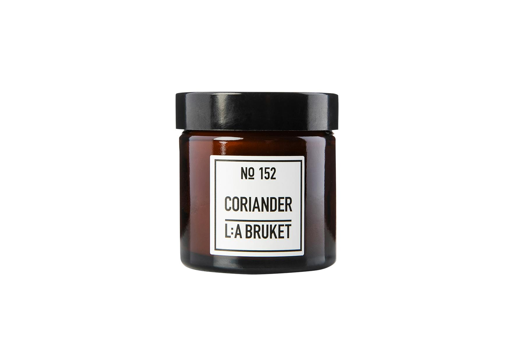 L:A Bruket candle, Scandi home. vegan candle, coriander, natural candles, organic, Nordic style