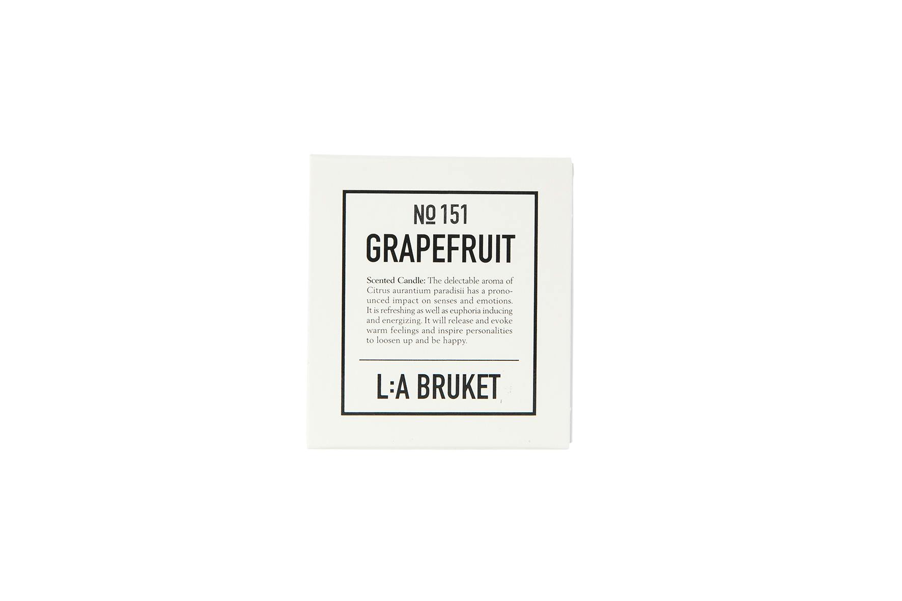 L:A Bruket candle, Swedish gifts. vegan candle, grapefruit, natural candles, organic, Nordic style, travel candles