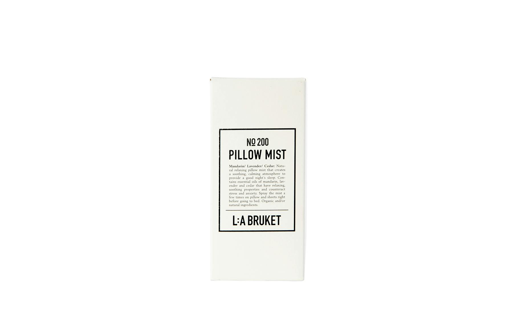 Pillow spray, pillow mist, aromatherapy, linen spray, lavender, cedar, L:A Bruket, Nordic, organic home