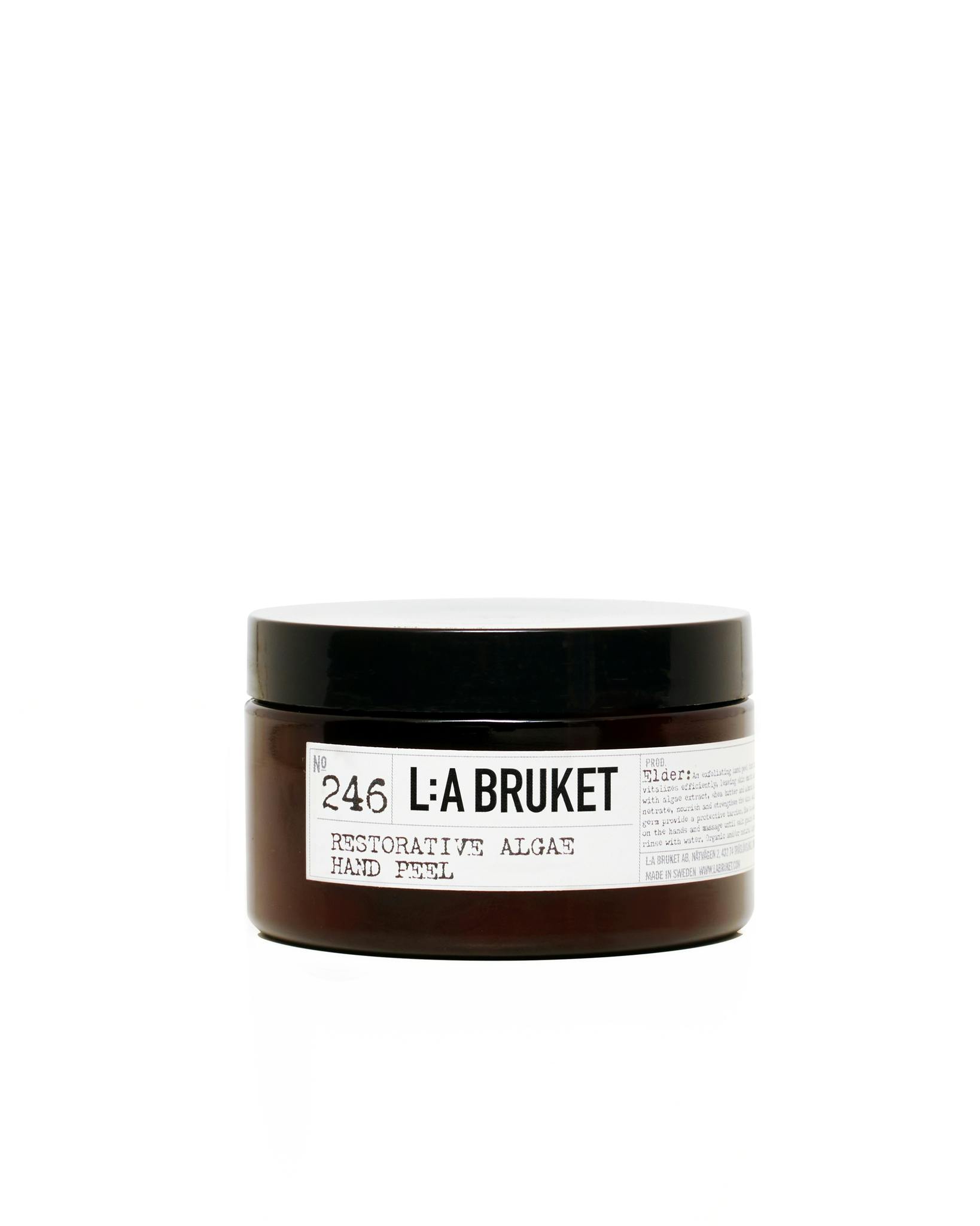 L:A Bruket, sea salt, hand peel, scrub, elderflower, organic skincare, spa