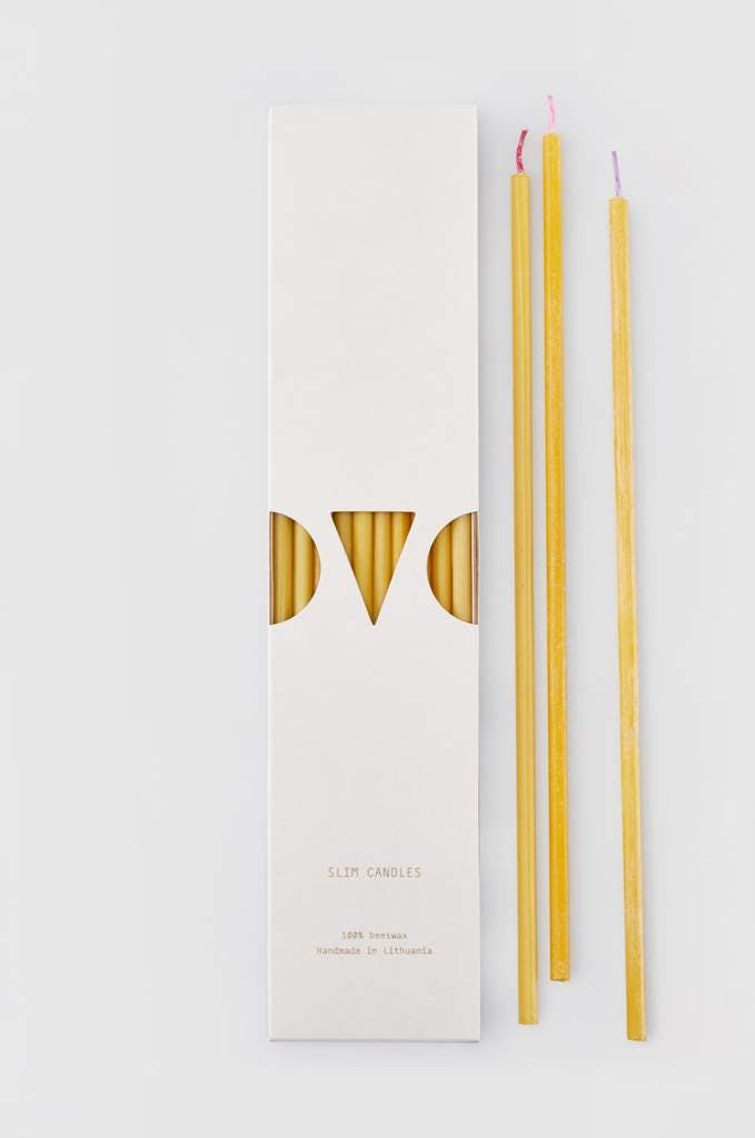meditation candle,  long thin candles, beeswax candles, Nordic design