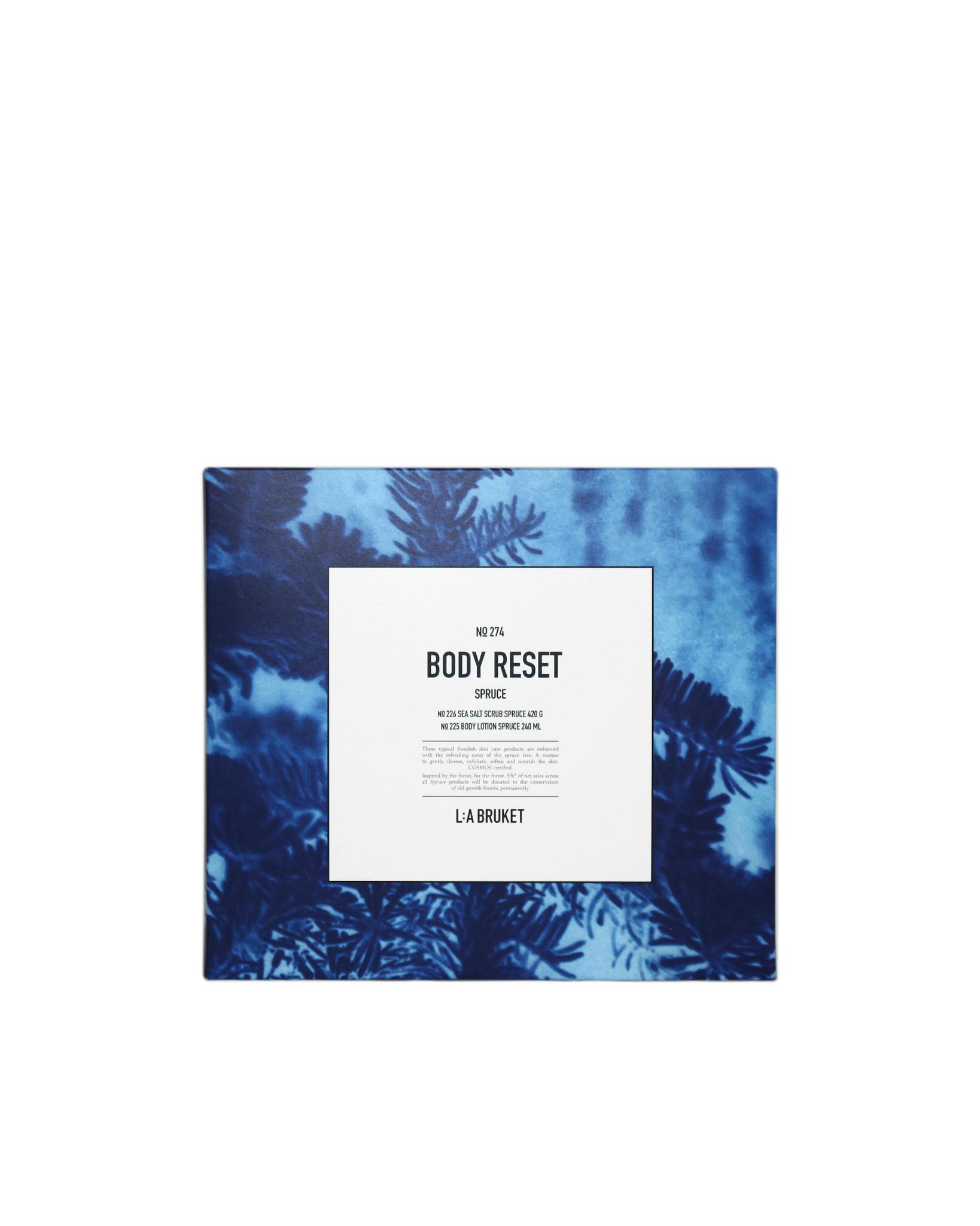 A special gift set full of Nordic nature with a sea salt scrub and body lotion scented of the Northern pine forests.