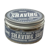 Stylish gift for men in this retro tin of natural shaving soap for wet shaving, with juniper
