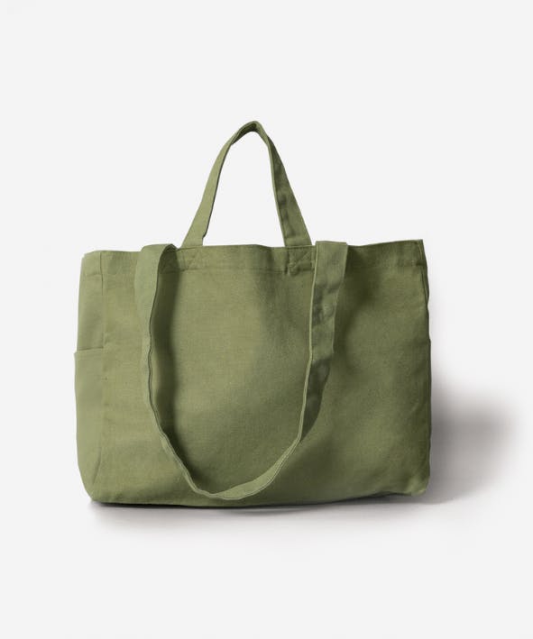 Multi use sustainable and practical cotton tote bag, in wide and stylish shape for all of your shopping.