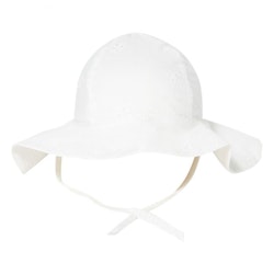 Posey Bonnet Hat - Clear White Stl.6-9 Mån