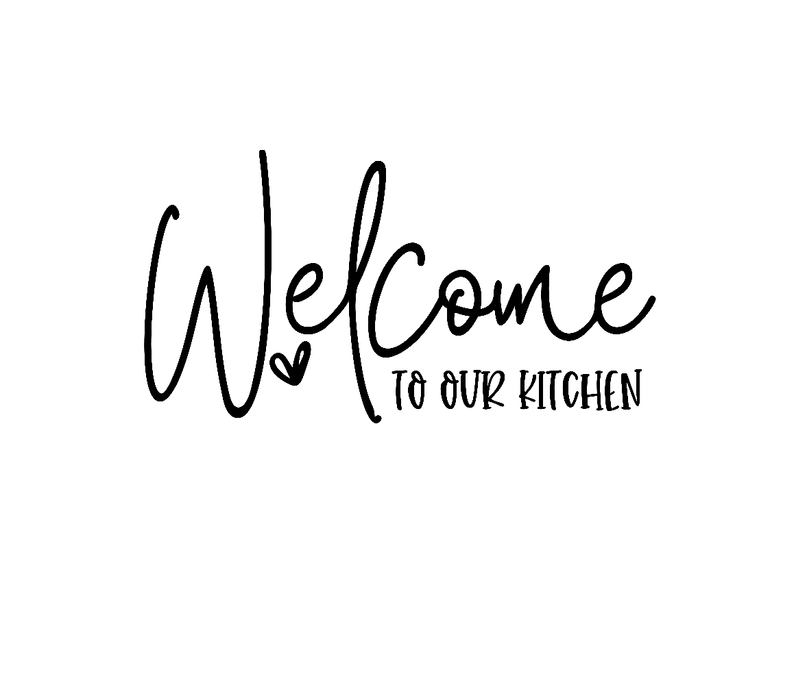 Welcome to our kitchen-Väggdekal-