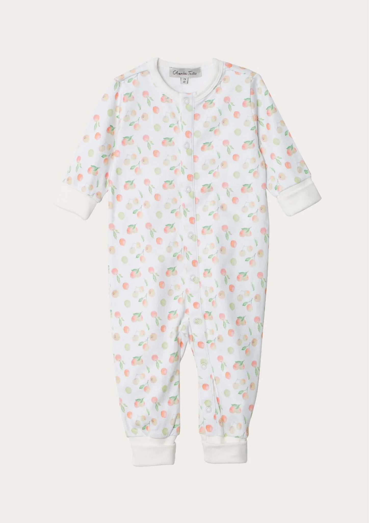 Pyjamas Baby från Charlie Tells med Äpplen Stl. 50/56-74/80