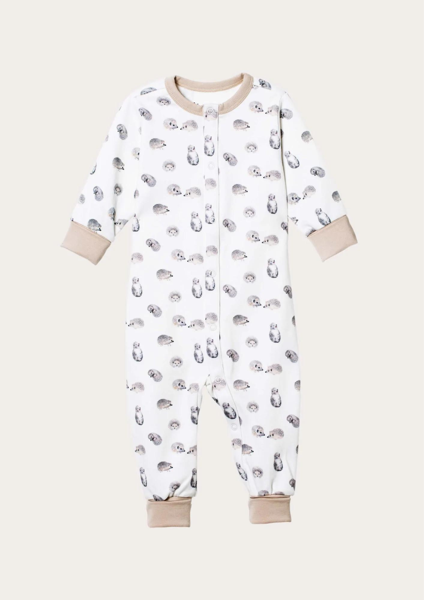 Pyjamas Baby från Charlie Tells med Igelkottar Stl. 50/56-74/80 -  HoppiTotta barnkläder mössor väggdekal textiltryck vinyltryck isskrapa