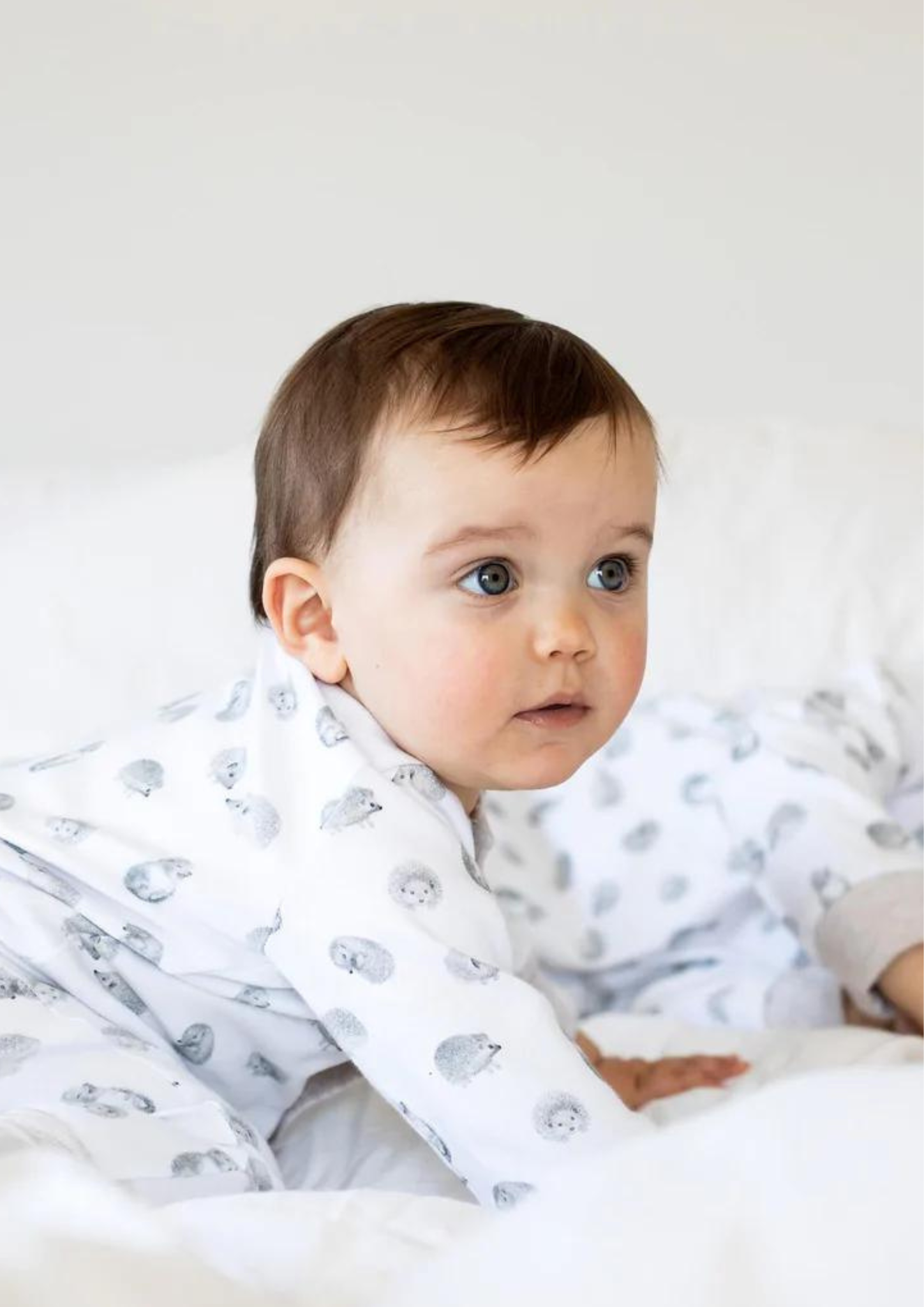 Pyjamas Baby från Charlie Tells med Igelkottar Stl. 50/56-74/80